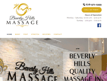 Tablet Screenshot of beverlyhillsmassage.net